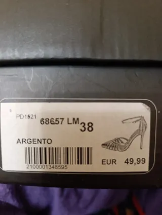 Sandalias de fiesta plateadas