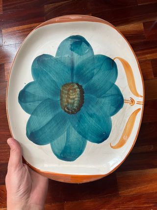 Juego de 2 Platos Decorativos pintados a mano