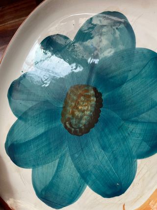 Juego de 2 Platos Decorativos pintados a mano