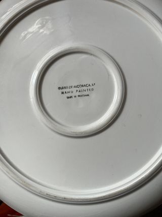 Juego de 2 Platos Decorativos pintados a mano