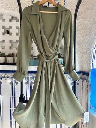 Vestido ASOS verde oliva
