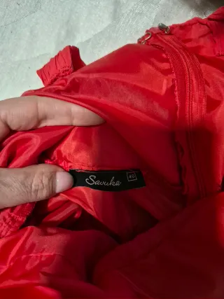 Vestido largo invitada boda rojo