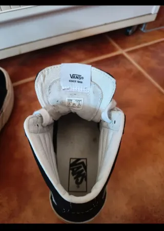 Vans Sk8-Hi Plataforma Negro/Blanco