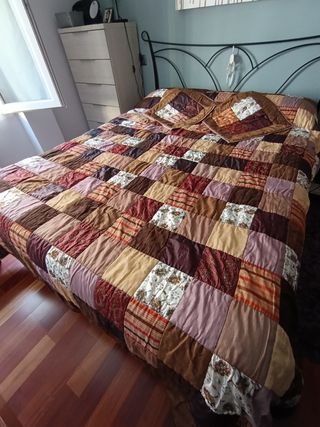 Colcha Patchwork Cama 150cm
