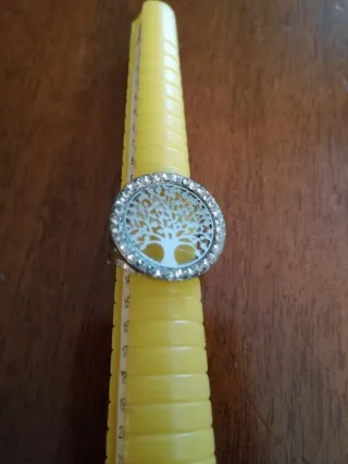 Anello Albero della Vita con Cristalli