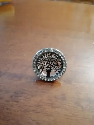 Anello Albero della Vita con Cristalli