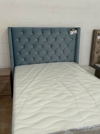 Cama doble 135x190 matrimonial + cabezal