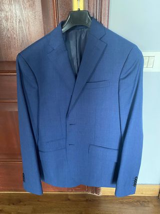 Traje Mango Man Slim Fit Azul Talla 40