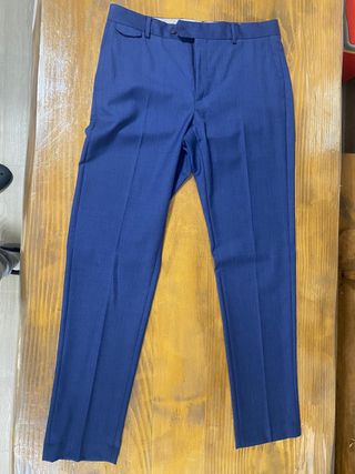 Traje Mango Man Slim Fit Azul Talla 40