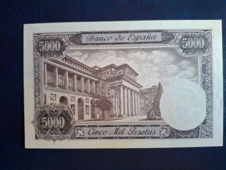 Billete 5000 Pesetas SUN SERIE Banco España 1976