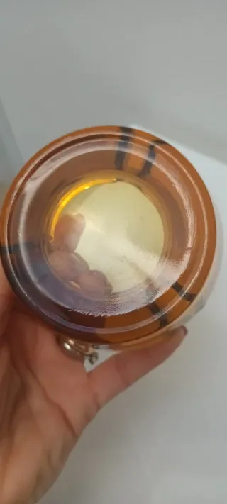 Posacenere vintage Murano ambra