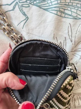 Bolsito Bimba y Lola verde y blanco