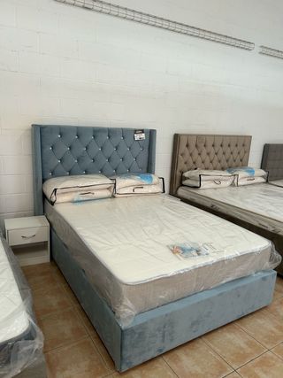 Cama 135x190 matrimonial + Cabecero