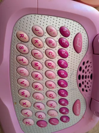 Ordenador infantil VTech rosa con ratón