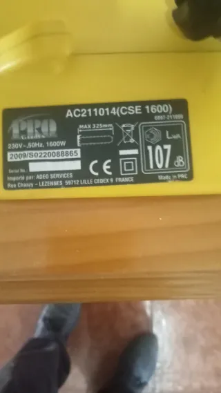 Motosierra Eléctrica PRO 1600W