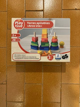 Torres apilables Arco iris 28 piezas