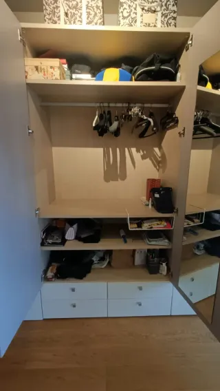 Comodino scrivania Sangiorgio bianco e beige