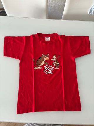 Camiseta unisex infantil roja