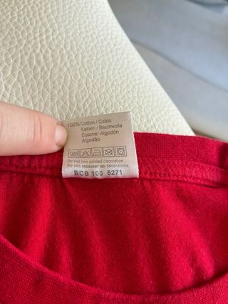 Camiseta unisex infantil roja