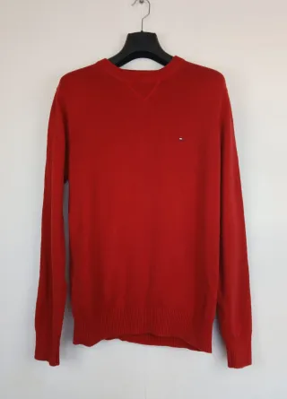 Jersey Tommy Hilfiger Rojo Retro 90s Y2K