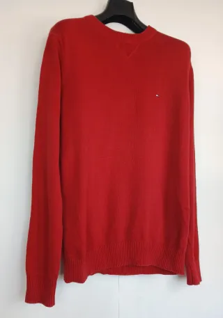 Jersey Tommy Hilfiger Rojo Retro 90s Y2K