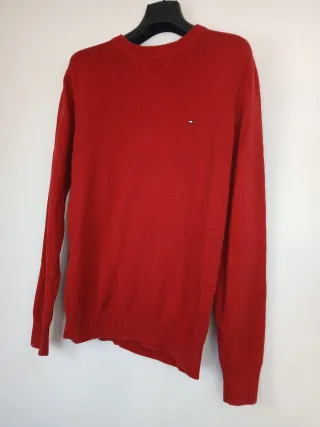 Jersey Tommy Hilfiger Rojo Retro 90s Y2K