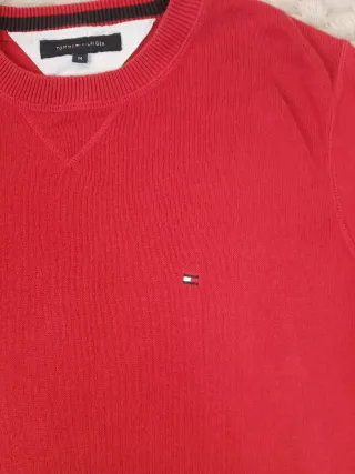 Jersey Tommy Hilfiger Rojo Retro 90s Y2K