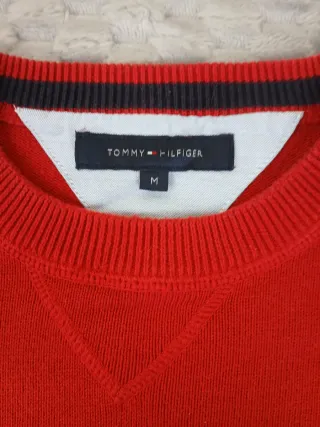 Jersey Tommy Hilfiger Rojo Retro 90s Y2K