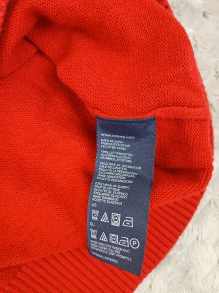 Jersey Tommy Hilfiger Rojo Retro 90s Y2K