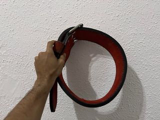 Cinturón entrenamiento cuero rojo