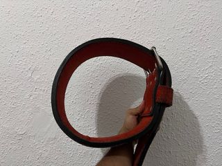 Cinturón entrenamiento cuero rojo