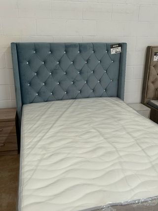 Cama doble 135x190 matrimonial + cabezal