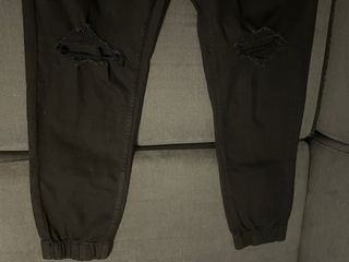 Pantalones Nuevos Negros Rotos Bershka - Talla M