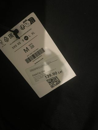 Pantalones Nuevos Negros Rotos Bershka - Talla M