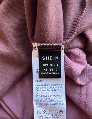 Conjunto top bandeau y falda pantalón XS chocolate