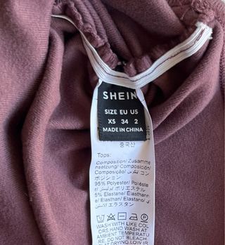 Conjunto top bandeau y falda pantalón XS chocolate