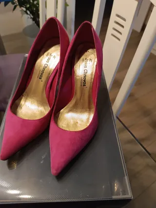 Zapatos de tacón rosa Jesús Cánovas