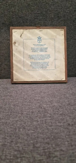 Azulejo Cerámico Holandés Pintado a Mano