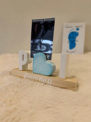 Porta fotos Dia do Pai com base