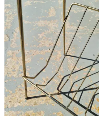 Mesita auxiliar Mid -Century. Francia, 50s.