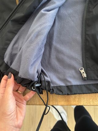 Chaqueta cortavientos impermeable ajustable XS