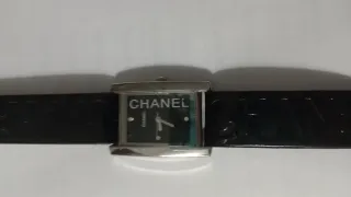 Relógio Chanel Preto e Prata