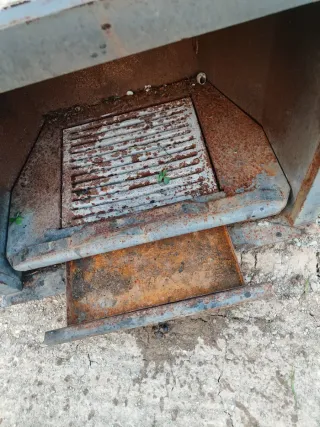 Chimenea de hierro rústica