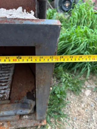 Chimenea de hierro rústica