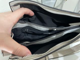 Bolso gris efecto piel cocodrilo