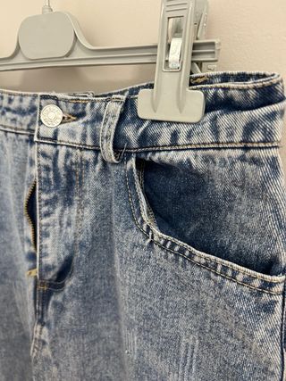 Falda vaquera larga efecto lavado | Talla S