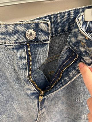 Falda vaquera larga efecto lavado | Talla S