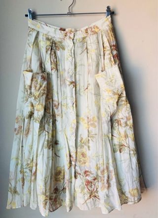 Falda midi Mango floral