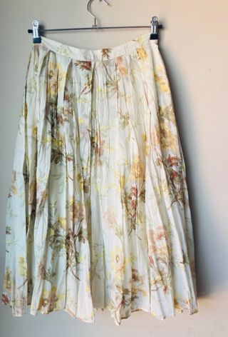 Falda midi Mango floral