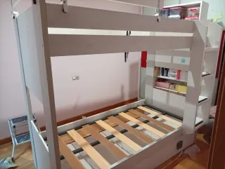 Litera infantil con cama nido